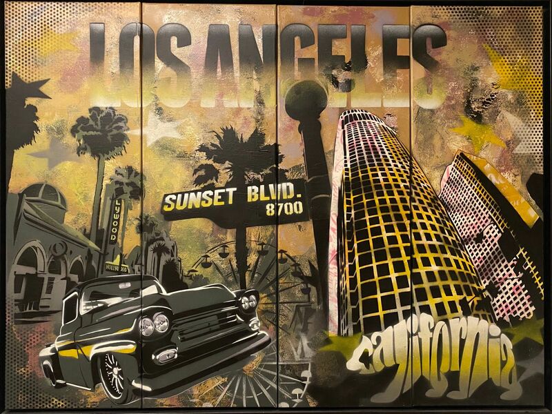 Los Angeles Street Art - a Paint by Dermouz Georg