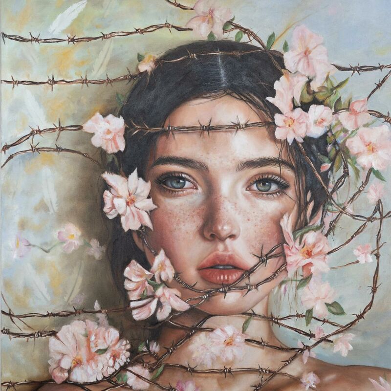 Tra fiori e ferro  - a Paintings by Valeria D'Agostino