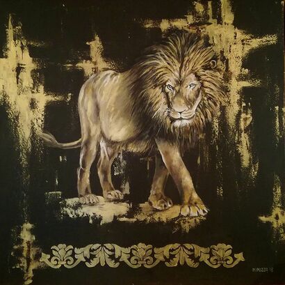 RE LEONE - A Paint Artwork by mary pozza