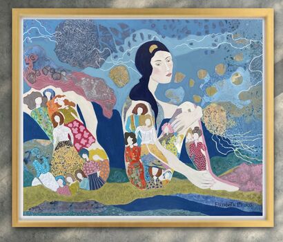 Ancestras - a Paint Artowrk by Elizabeth Erdos