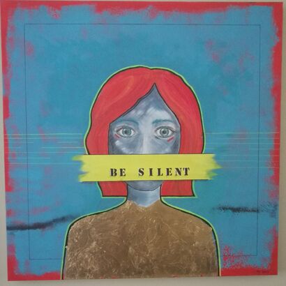 Be silent - A Paint Artwork by Petra Punz