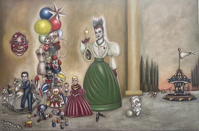 La vérité d’un menteur - a Paint Artowrk by Oscar Carvallo