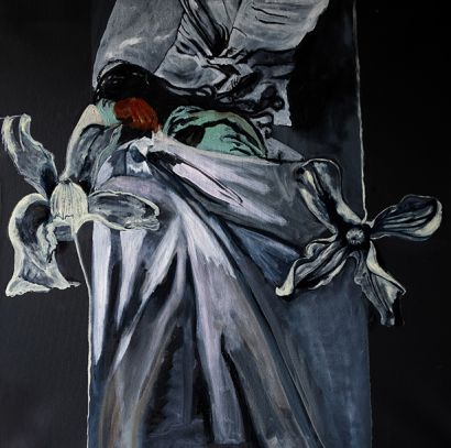 La clematide dormiente (Clematis integrifolia) - a Paintings Artwork by Mateus-Berr Ruth