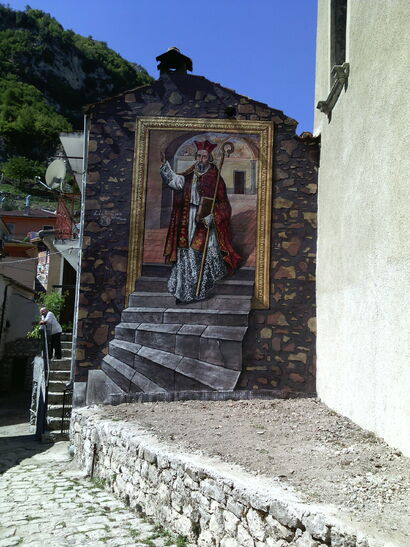 Joannes Caramuel nel comune di Sant'Angelo le Fratte - A Urban Art Artwork by Luciano La Torre
