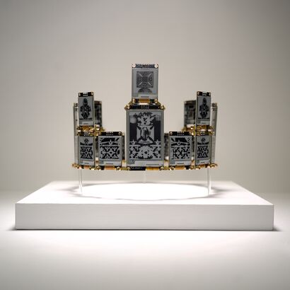 A Paper Crown I - a Sculpture & Installation Artowrk by Marcel Dirkes
