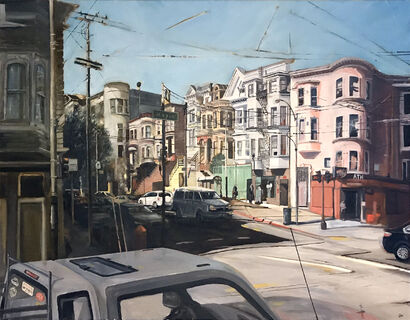 San Francisco Hayes Place - A Paint Artwork by Thierry Machuron - Drawings