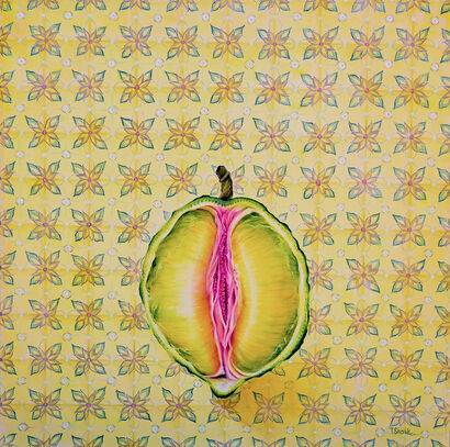Grapefruit - A Paint Artwork by Tanya Shark