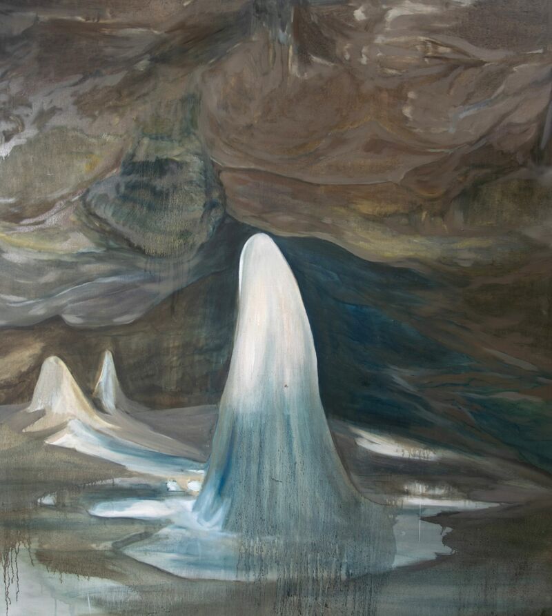 Donšisnká Ice Cave - a Paint by Lucia  Oleňová
