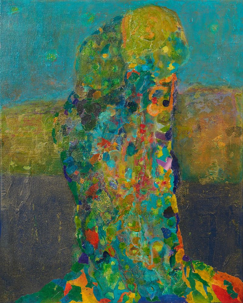 The Kiss - Homage to Klimt - a Paintings by Bettina Bucher-Schmidt