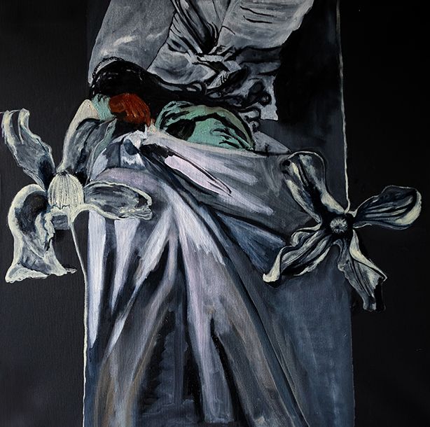 La clematide dormiente (Clematis integrifolia) - a Paintings by Mateus-Berr Ruth