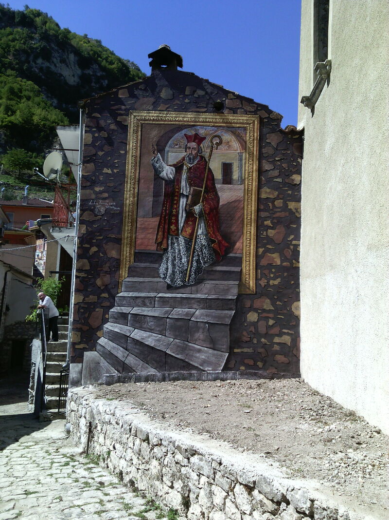 Joannes Caramuel nel comune di Sant'Angelo le Fratte - a Urban Art by Luciano La Torre