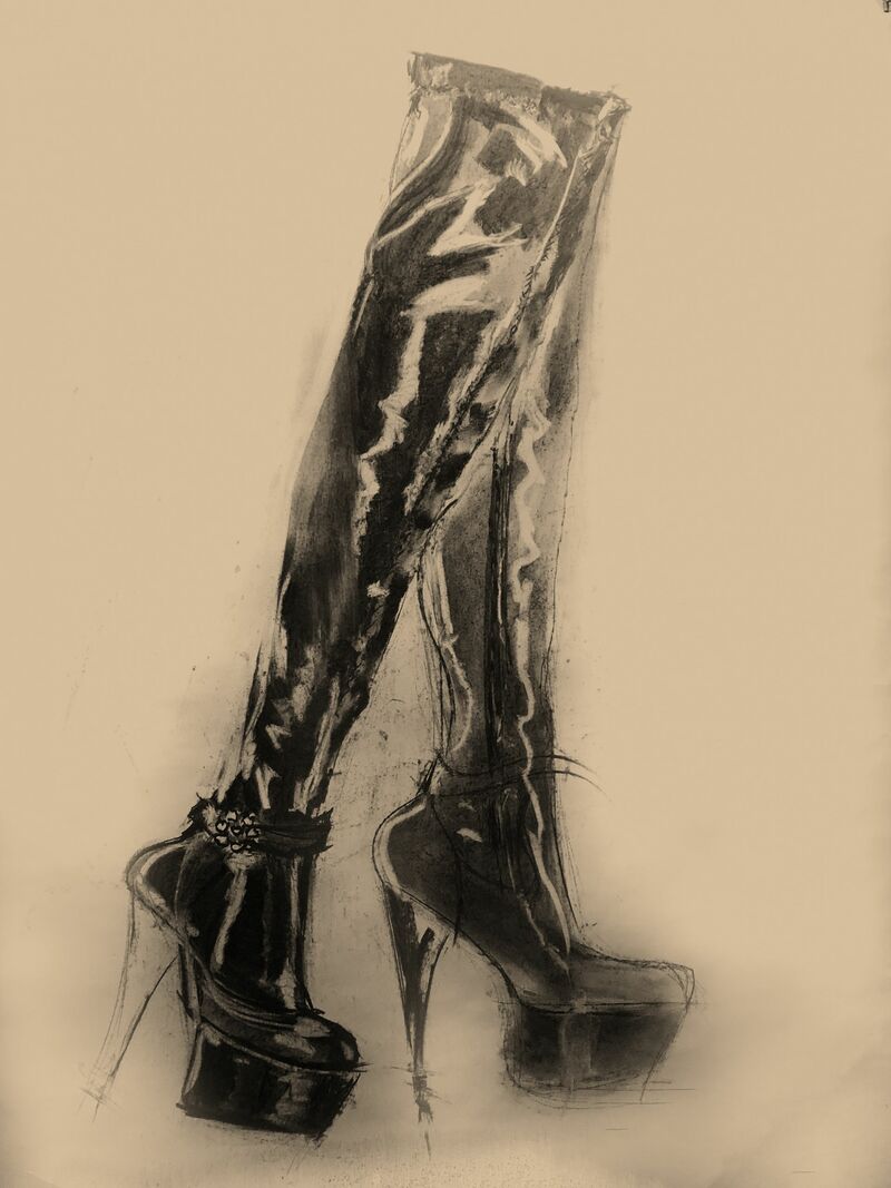 Try to walk in my shoes - a Paint by Rafaella Paoletti