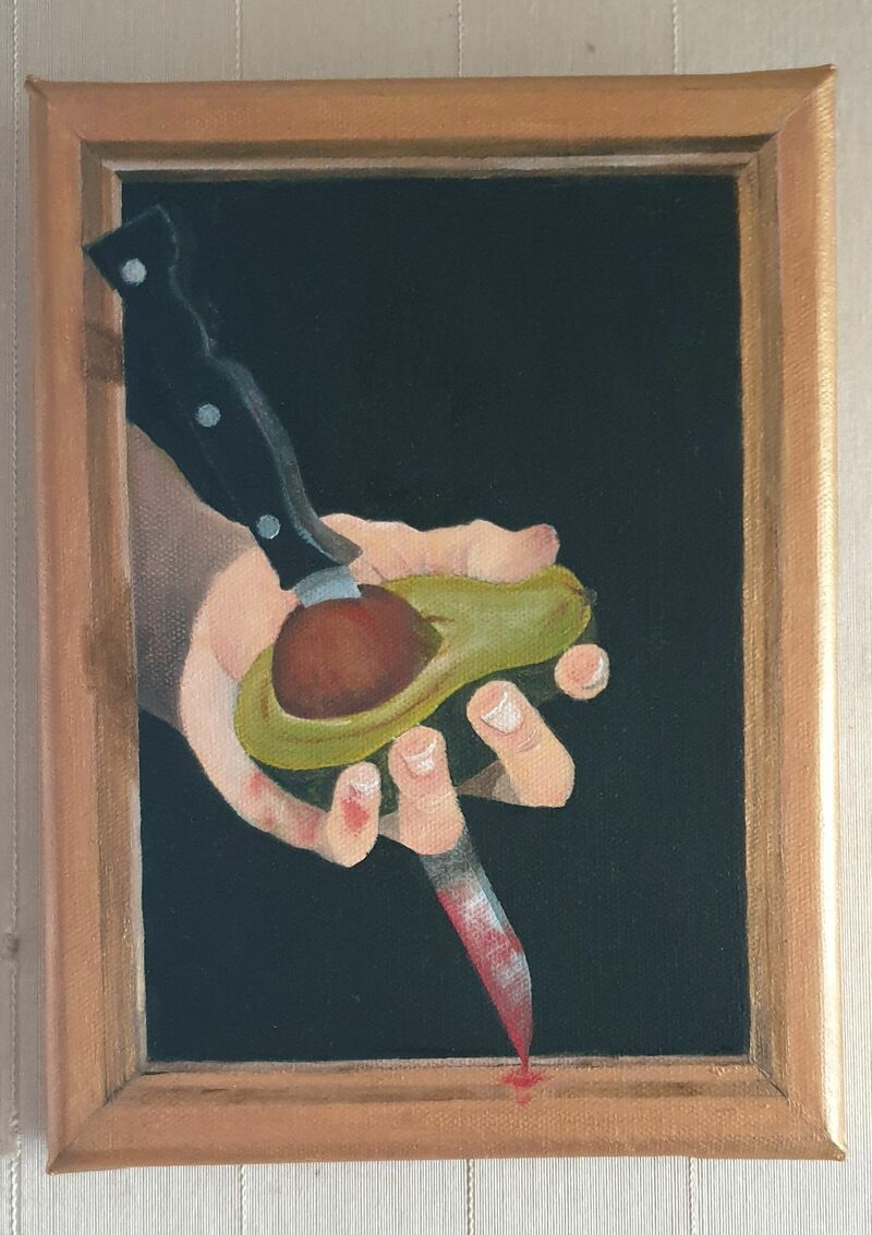 How to cut an avocado - a Paint by Sarah Wiegratz