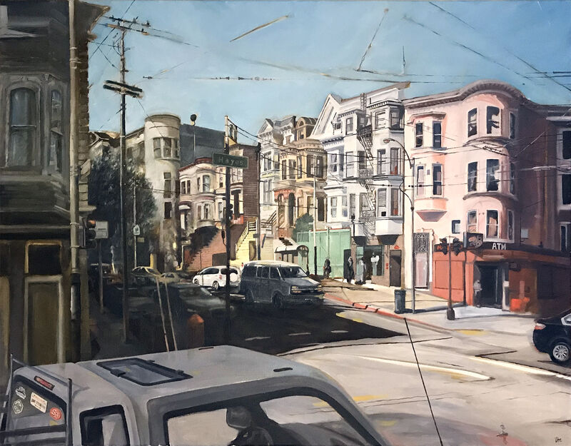 San Francisco Hayes Place - a Paint by Thierry Machuron - Drawings
