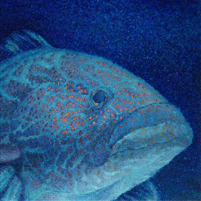 Black grouper - a Paint Artowrk by Mariana Prochkaruk