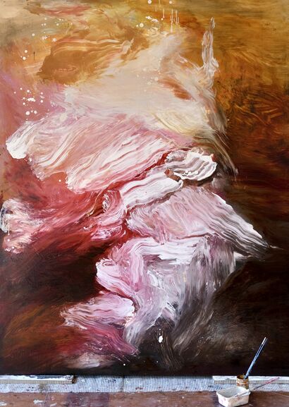 Le Chant de la Terre V - a Paint Artowrk by Caroline DANTHENY