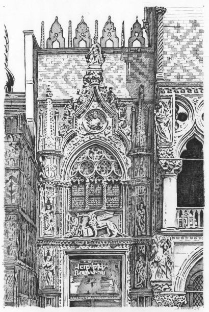 Venezia_Porta della Carta - a Paintings Artwork by ALESSANDRO FACCHIN