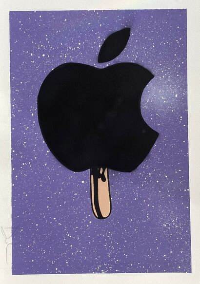 Ice apple cream, Universe - A Paint Artwork by Dudi