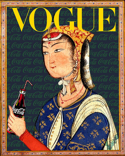 Coca-Cola Vogue - A Digital Graphics and Cartoon Artwork by Rabee Baghshani