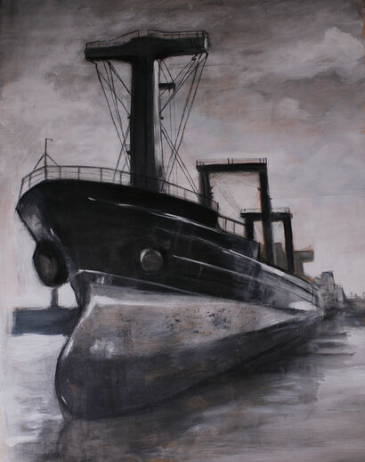 Nave a Marghera - a Paint Artowrk by Daria Lincetto