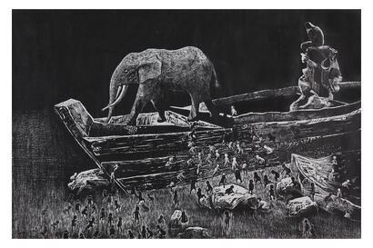 《方舟》   Ark - A Paint Artwork by Guanghui Li