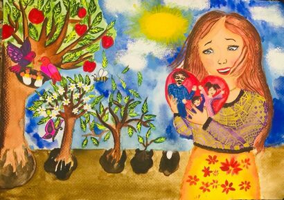  Mother\'s love - a Paint Artowrk by Zahra Assarian