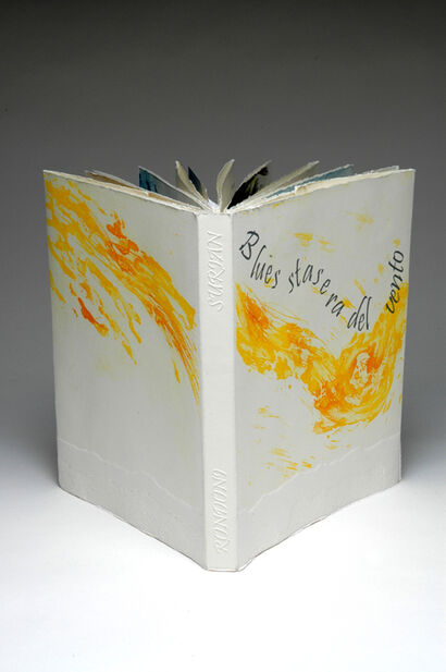  Libro d\'arte Blues stasera del vento- Art book Evening Blues to the wind - a Paint Artowrk by Raffaella Surian