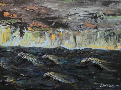 La mer - A Paint Artwork by Victoire  Kubayevska