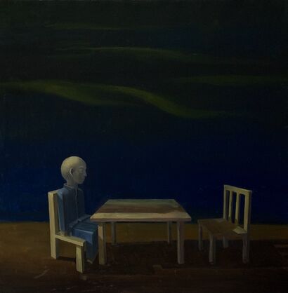 Waitting - A Paint Artwork by Xu Wang