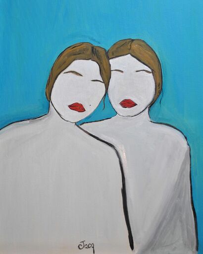 Twins - A Paint Artwork by Jacq .