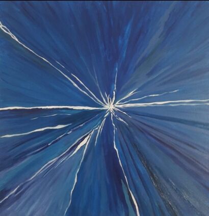 Blue event point - a Paint Artowrk by ligato sandra