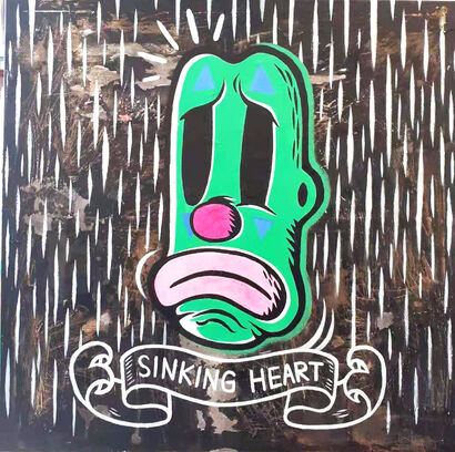 FIZZYJOKER_SINKING HEART - a Paint Artowrk by Michael Kwong