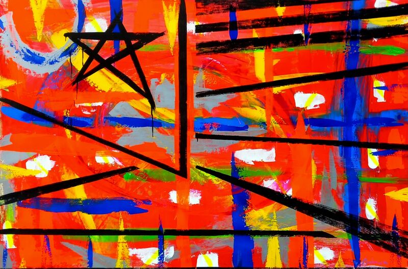 GUERRILLA FLAG - a Paint by Pamelo Anderson