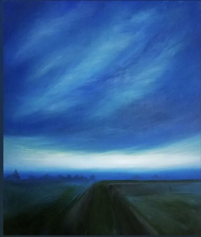 Da casa mia.cielo n.7 acrilico su tela - a Paintings by Lucia Canzian