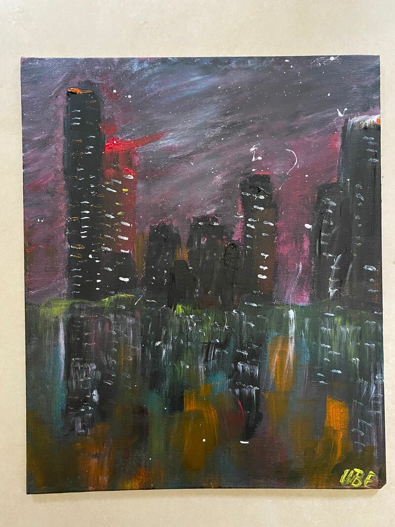 Dancing City Lights - a Paint by Bambi