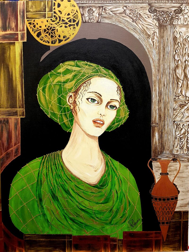Donna nell'ingranaggio della storia - a Paint by ROSA LEONE