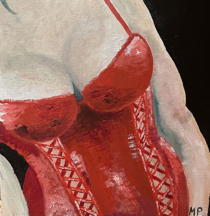 “Il corsetto rosso” - a Paint Artowrk by Marzia Pendini