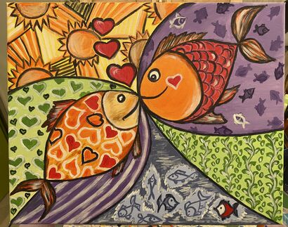 Lovely fish  - A Paint Artwork by Svitlana  Sokurenko