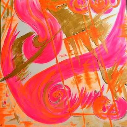 pink shift - a Paint Artowrk by Eva Neeracher