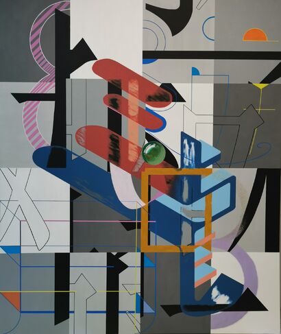 Jade Dragon Travelling over the Eight Extremes - a Paint Artowrk by Jeff Tse