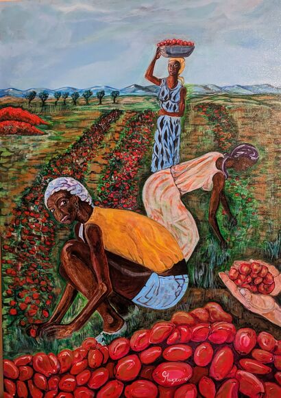 Oro Rosso  - a Paint Artowrk by Jerry