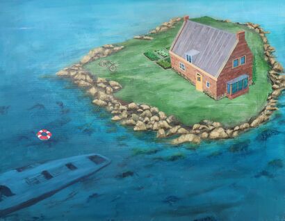 Uncharted Island - a Paint Artowrk by Anna Belleforte