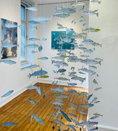 Shoal of Fish - A Sculpture & Installation Artwork by Agnete Sabbagh