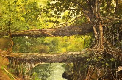 Magnificence of the nature  - A Paint Artwork by Jahra Tasfia Reza 