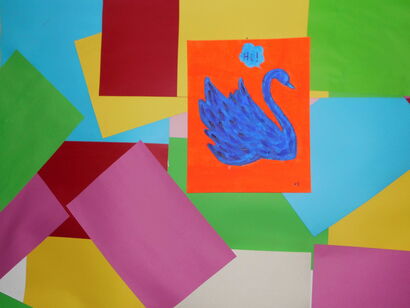 The blue Swan  - a Video Art Artowrk by Tania Stefania Katzouraki