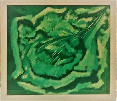 Un Verde fiore - A Paint Artwork by Dario Vanin