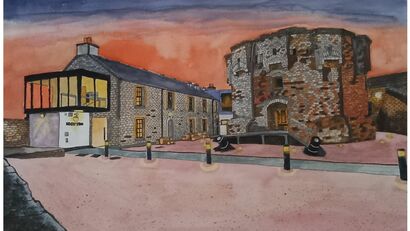 Athlone Castle, County Westmeath, Ireland - a Paint Artowrk by Bernice Cooke