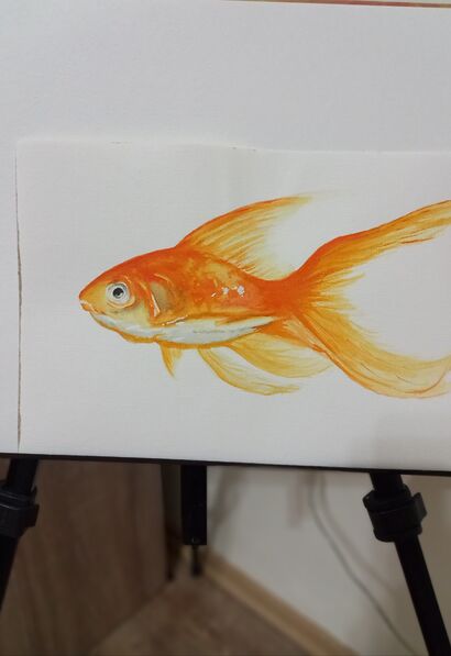 Fish of my wish - A Paint Artwork by Guliruh Salayeva