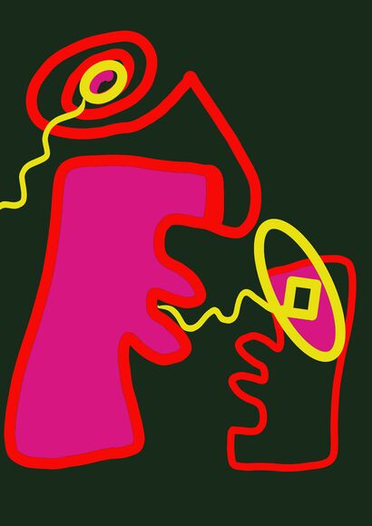 Totem V - Eternal Faces - a Paintings Artwork by Zonymo