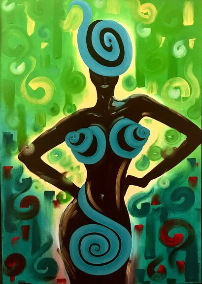 Woman’s secrets - A Paint Artwork by Lara Borovska 